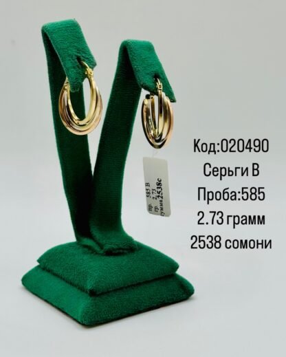 Серьги В